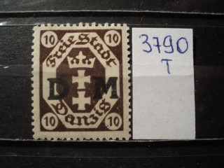 Фото марки Германская оккупация Данцига 1921г *