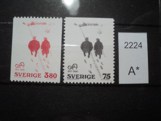 Фото марки Швеция 1977г **
