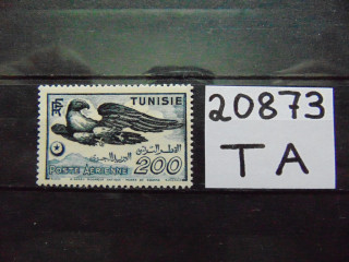 Фото марки Французский Тунис авиапочта 1949г **