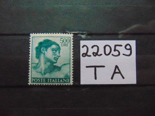 Фото марки Италия 1961г **
