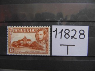 Фото марки Британская Св. Люсия 1938г *