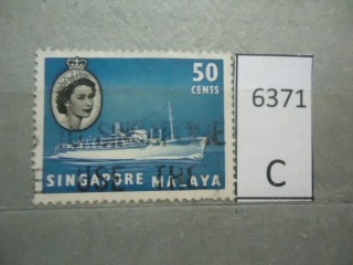 Фото марки Брит. Малайя. Сингапур