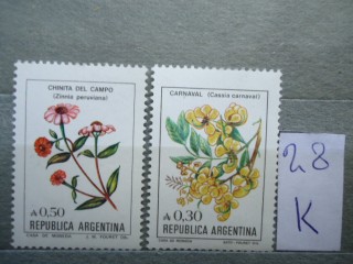 Фото марки Аргентина 1983г *