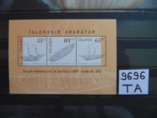 Фото марки Исландия блок 1997г **