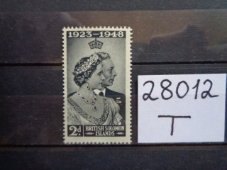 Фото марки Британские Соломоновы Острова 1949г **