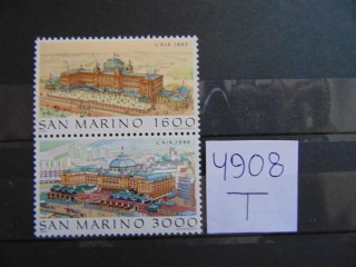 Фото марки Сан Марино сцепка 1988г **