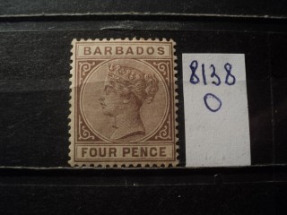 Фото марки Брит. Барбадос 1882г *