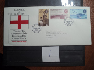 Фото марки Брит. Герсей 1970г конверт FDC