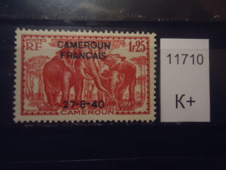 Фото марки Франц. Камерун надпечатка **