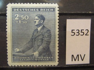 Фото марки Германская оккупация Чехословакии 1942г *