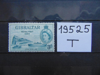 Фото марки Британский Гибралтар 1954г **