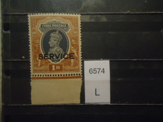 Фото марки Брит. Индия 1911-22гг надпечатка **