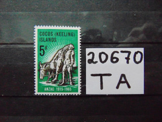 Фото марки Кокосовые Острова марка 1965г **