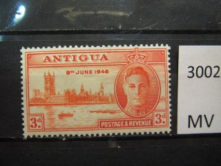 Фото марки Антигуа 1946г *