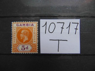 Фото марки Британская Гамбия 1912г *