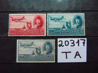 Фото марки Египет авиапочта 1947г *