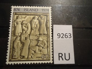 Фото марки Исландия *