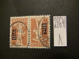 Фото марки Швейцария 1921г тет-беш