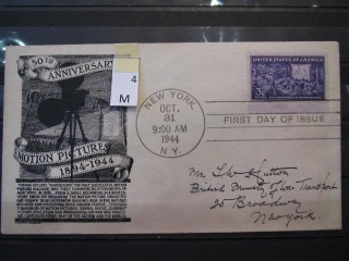 Фото марки США 1944г FDC (первый день гашения)