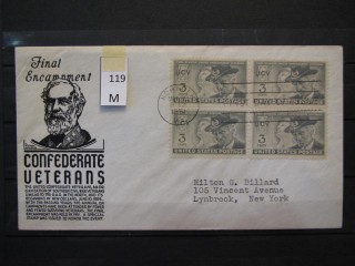 Фото марки США 1951г FDC (первый день гашения)