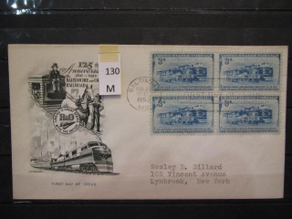 Фото марки США 1952г FDC (первый день гашения)