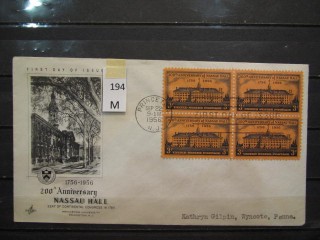 Фото марки США 1956г FDC (первый день гашения)