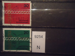 Фото марки Германия ФРГ 1971г серия