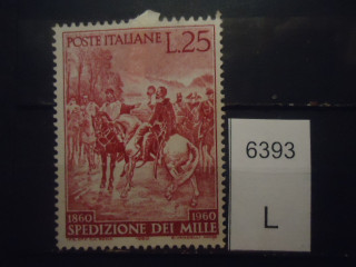 Фото марки Италия 1960г *