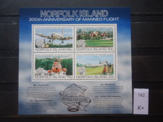 Фото марки Норфолк остров блок 1983г **