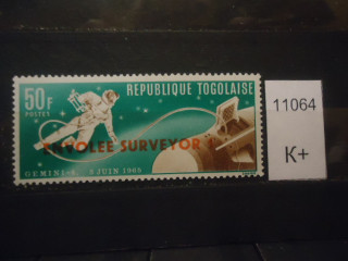 Фото марки Того 1966г надпечатка *