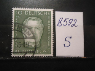 Фото марки Германия ФРГ 1954г