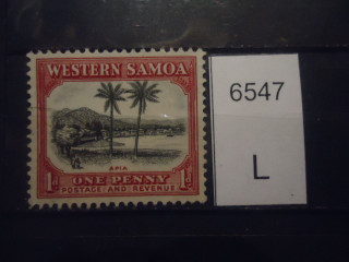 Фото марки Брит. Западное Самоа 1935г **