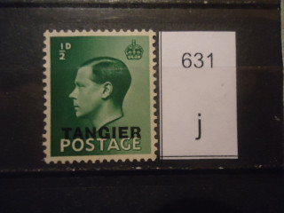 Фото марки Брит. Танжер 1936г надпечатка **