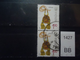 Фото марки Украина сцепка из 2-х одинаковых марок