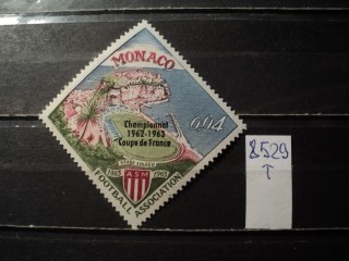 Фото марки Монако надпечатка 1962г **