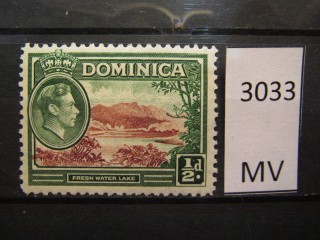 Фото марки Доминика 1938г *