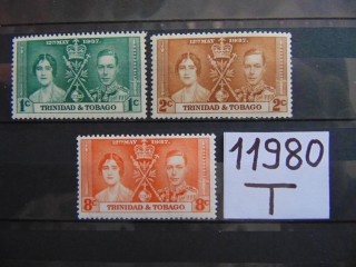Фото марки Британские Тринидад и Тобаго серия 1937г **