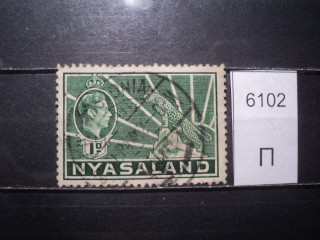 Фото марки Ньяссаленд 1948г