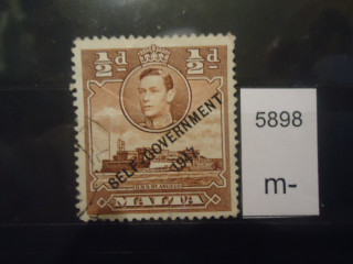 Фото марки Брит. Мальта 1948г надпечатка