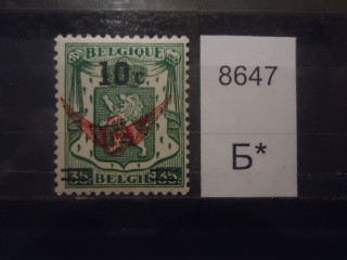 Фото марки Бельгия 1942г надпечатка **