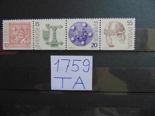 Фото марки Швеция 1975г **