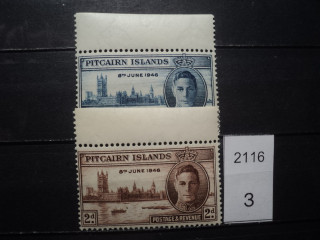 Фото марки Брит. Питкерн острова 1946г **