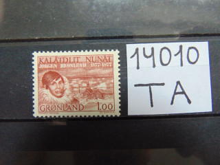 Фото марки Гренландия марка 1977г **