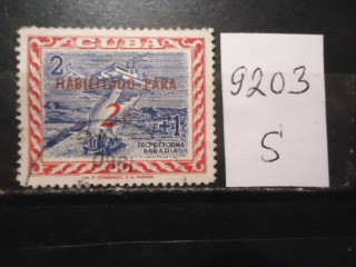 Фото марки Куба 1960г надпечатка