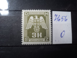 Фото марки Германская оккупация Чехословакии 1943г **