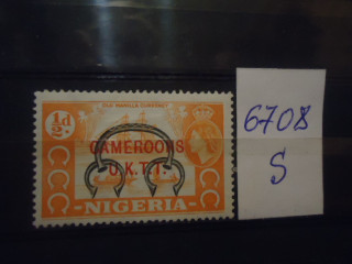 Фото марки Брит. Нигерия 1954г надпечатка *