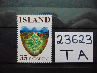 Фото марки Исландия марка 1975г **