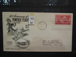 Фото марки США 1953г FDC (первый день гашения)