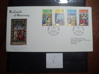 Фото марки Брит. Герсей 1973г конверт FDC