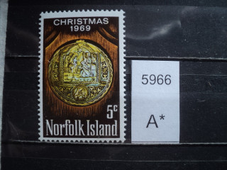 Фото марки Норфолк остров 1969г **